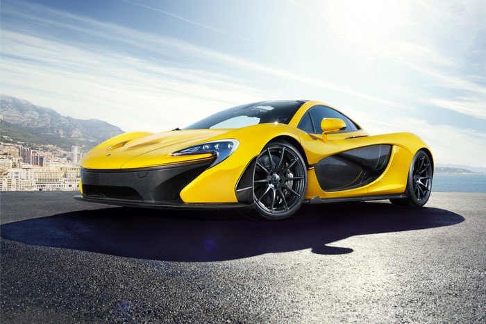 Yellow McLaren P1 Luxury Sports Car