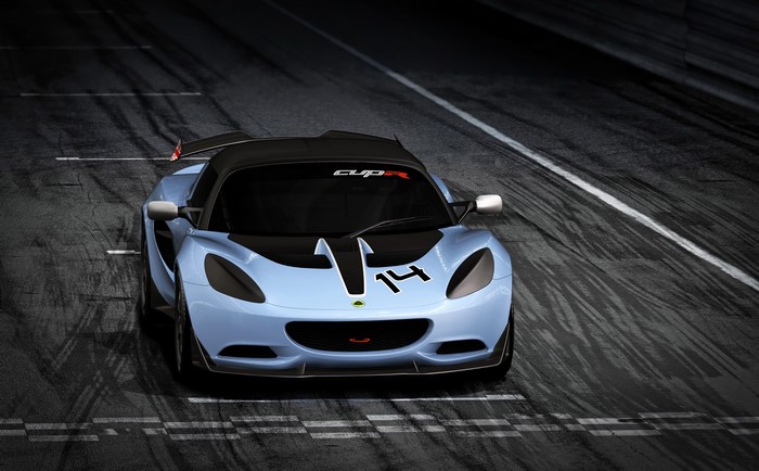 2014 Lotus Elise S Cup R on a race track