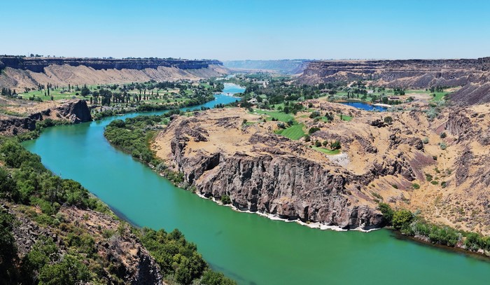 Snake River Canyon in Twin Falls, Idaho, USA