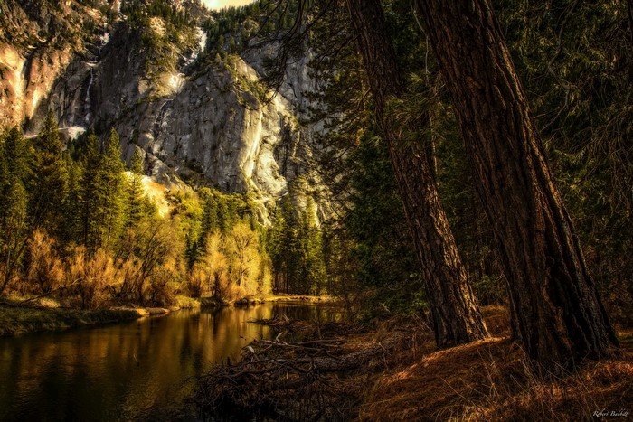 River flowing through Yosemite National Park, California
