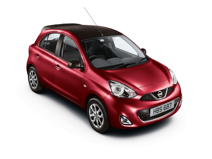Red Nissan Micra Limited Edition with Black Roof