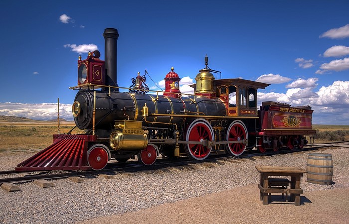 Union Pacific Railroad 119 Steam Locomotive