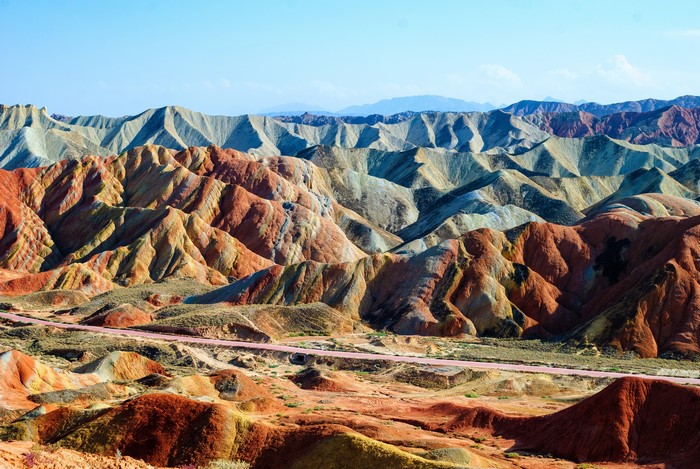 Rainbow Mountains of Zhangye Danxia, China