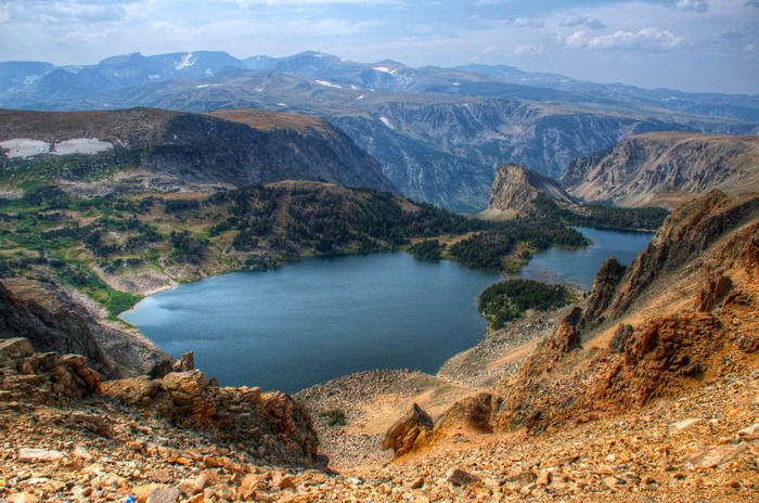Mountains and Lake in USA