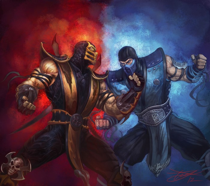 Scorpion and Sub-Zero from Mortal Kombat