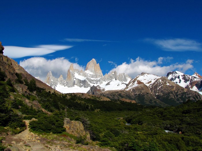 Fitz Roy mountain range in Patagonia, Chile