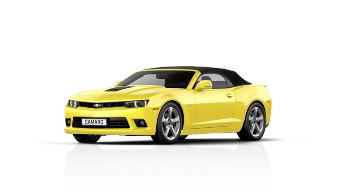 Yellow 2014 Chevrolet Camaro Convertible