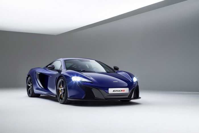 Blue McLaren 650S Sports Car