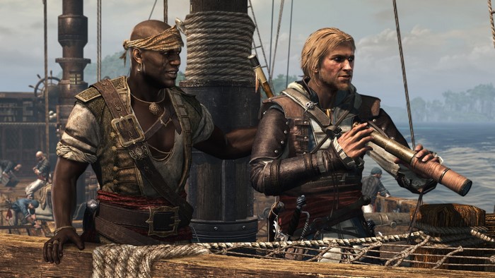 Edward Kenway and Adewale from Assassin's Creed IV: Black Flag