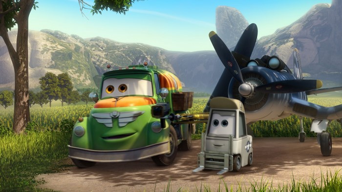 Dusty Crophopper and Cabbie from Planes