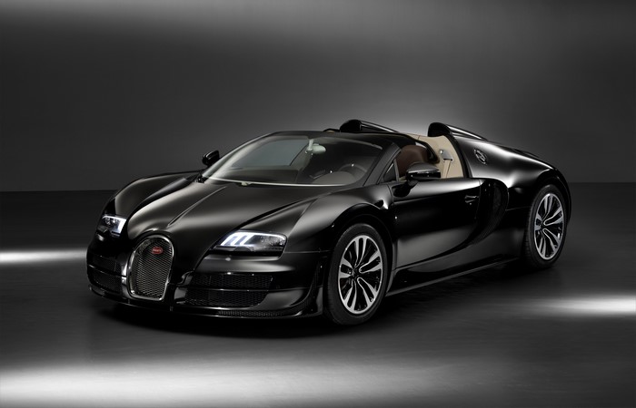 Black 2013 Bugatti Veyron 16.4 Cabriolet