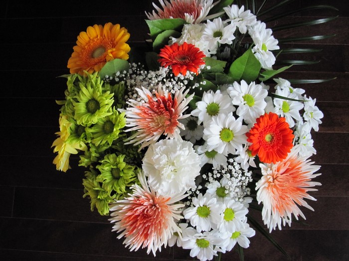 Bouquet of Chrysanthemums, Gerberas, and Carnations