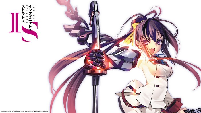 Chara from IS: Infinite Stratos holding a sword