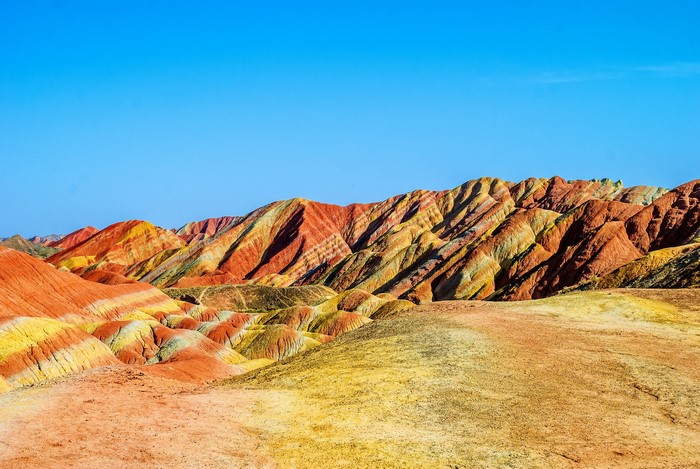 Rainbow Mountains of Zhangye Danxia National Geopark, China