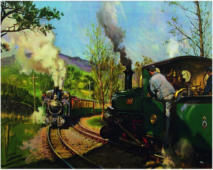 Trains and Railroads by Terence Cuneo