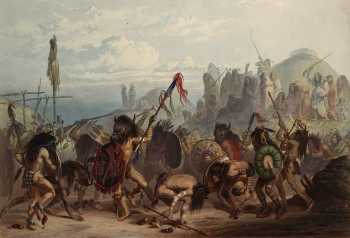 Karl Bodmer's painting of Native American ceremony