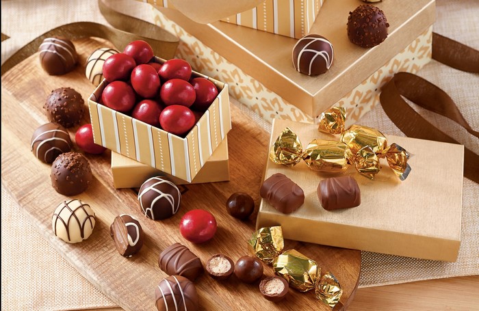 Assortment of chocolates and candies