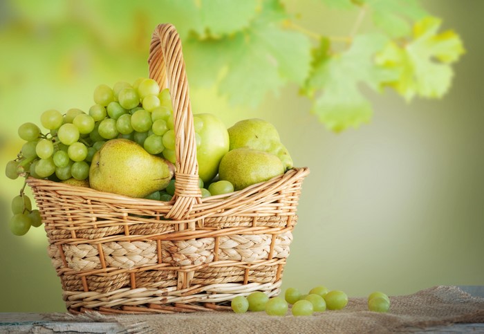 4K Fruit in Wicker Basket