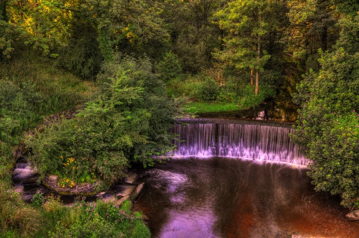 Waterfall on the River Yarrow in England