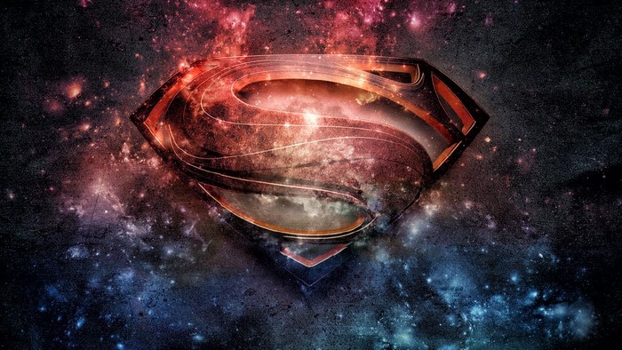 Superman logo in space