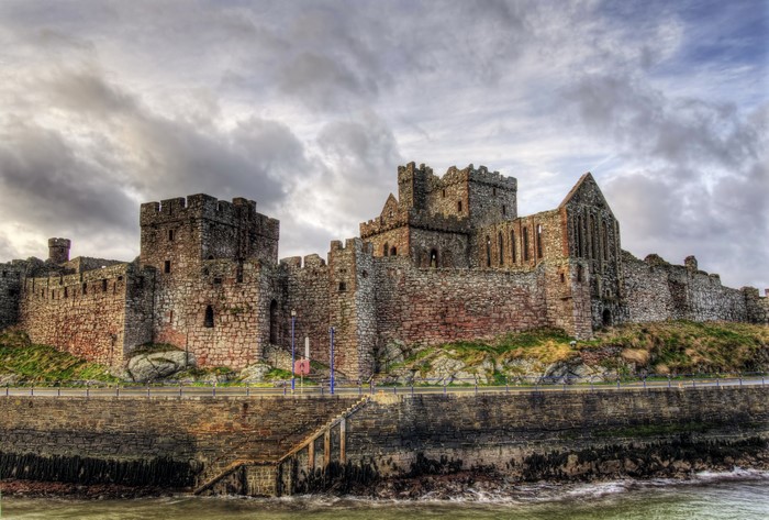 Peel Castle on the Isle of Man, United Kingdom