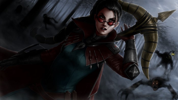Vayne from League of Legends with crossbow
