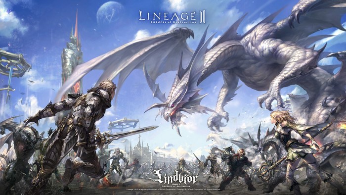Lineage II Goddess of Destruction Dragon Battle