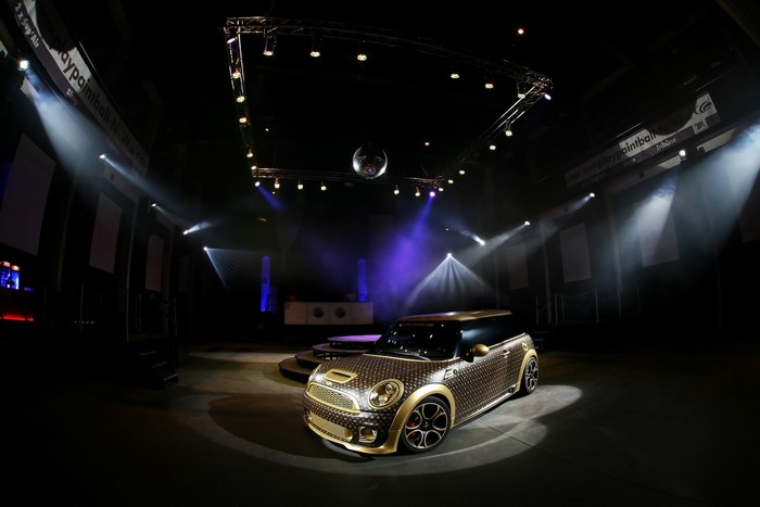 Gold Mini John Cooper Works with Rivets