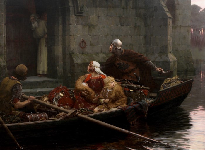 4K, Edmund Blair Leighton, Middle Ages, Boats