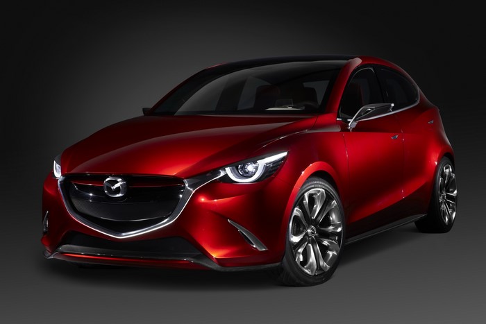 Red Mazda Hazumi concept car