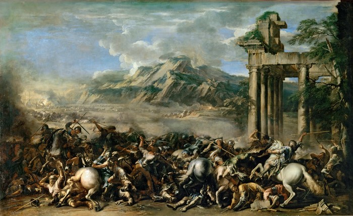 Salvatore Rosa heroic battle painting