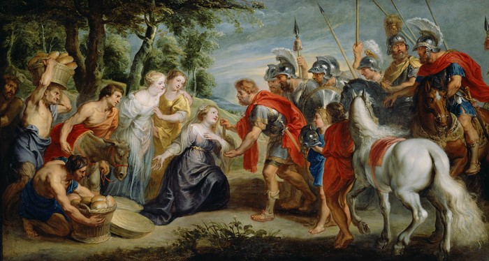 David Meeting Abigail by Pieter Paul Rubens