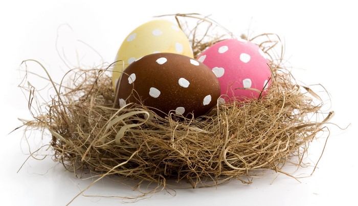 Easter Eggs in a Nest