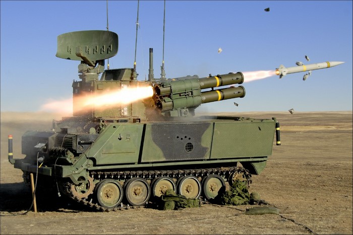 MIM-23 Hawk missile launcher firing