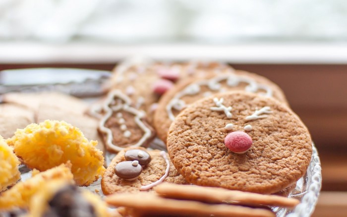 Christmas cookies on a plate