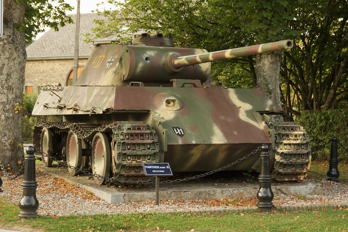 Panzer V tank on display
