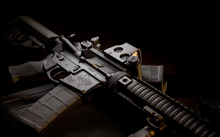 LaRue Tactical AR-15 rifle with optic