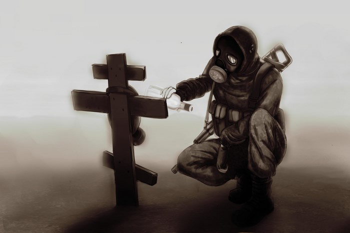 S.T.A.L.K.E.R. Clear Sky Soldier at Cross