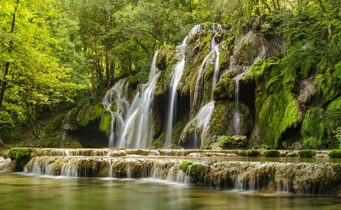 Waterfalls in Franche-Comte, France