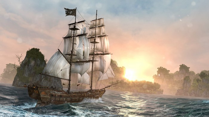 Assassin's Creed 4 Black Flag Ship Sailing