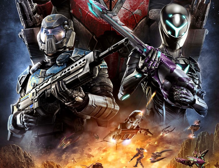 PlanetSide 2 Warriors with Rifles