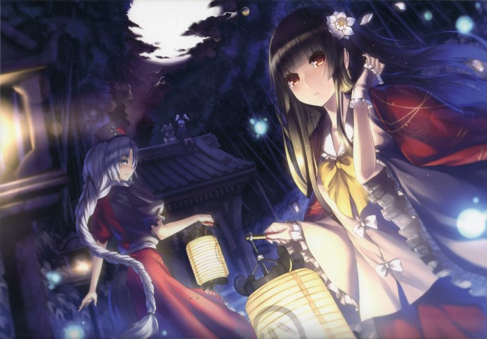Houraisan Kaguya and Yagokoro Eirin from Touhou Collection