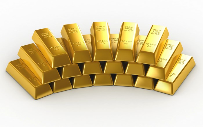 Gold Ingots Stacked