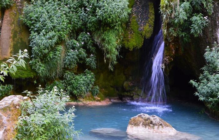 Waterfall in Baquedano, Navarre, Spain