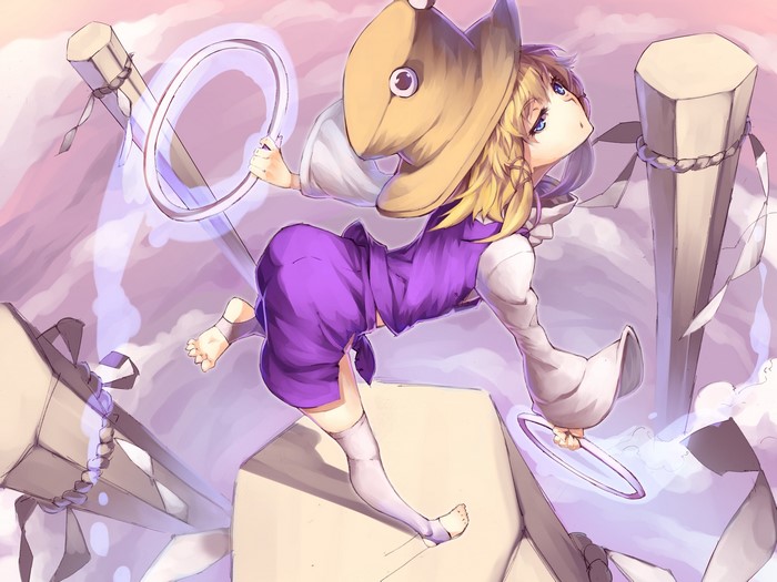 Moriya Suwako from Touhou Collection wearing a hat