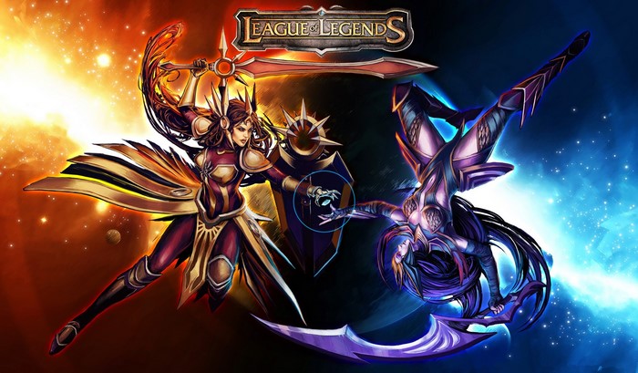 Leona and Diana from League of Legends