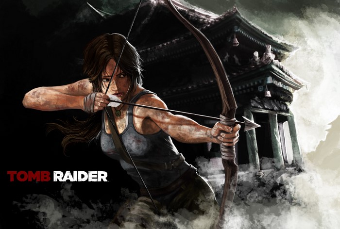 4K Lara Croft from Tomb Raider with bow