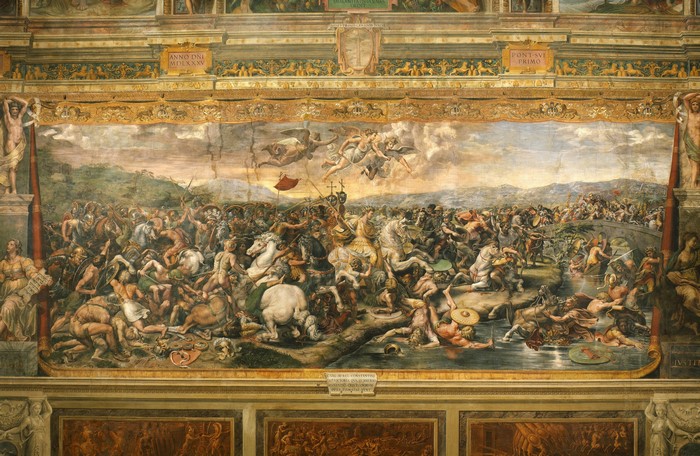 The Battle of the Milvian Bridge by Raphael Santi
