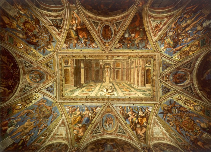 4K Ceiling painting by Raphael Santi