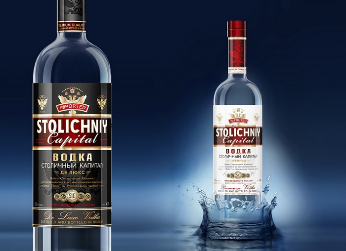 Stolichny Capital Vodka Bottles